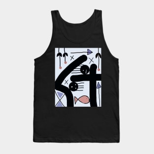 Kids Snapshot Stick Figure Tank Top